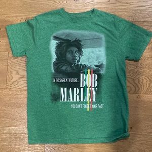 Bob Marley "Catch A Fire" Green T-Shirt  size Large